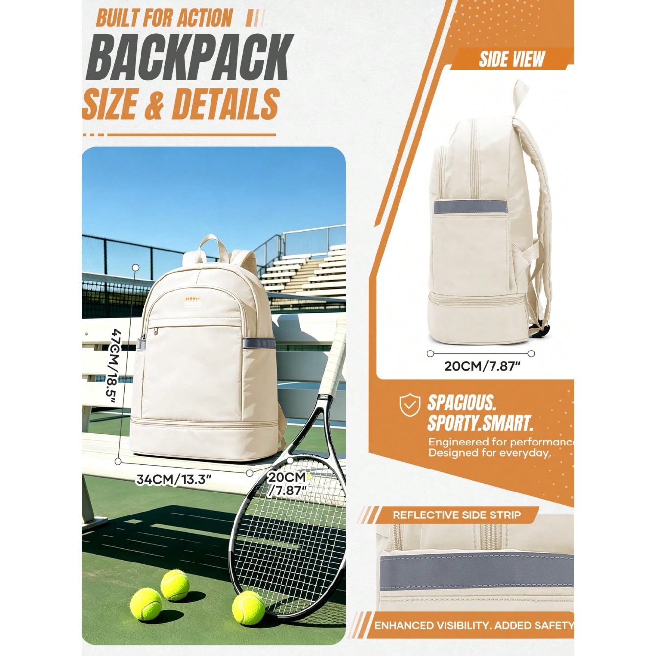 حقيبة ظهر نسائية عصرية، حقيبة  - مراجعة Badminton Bag وسعره