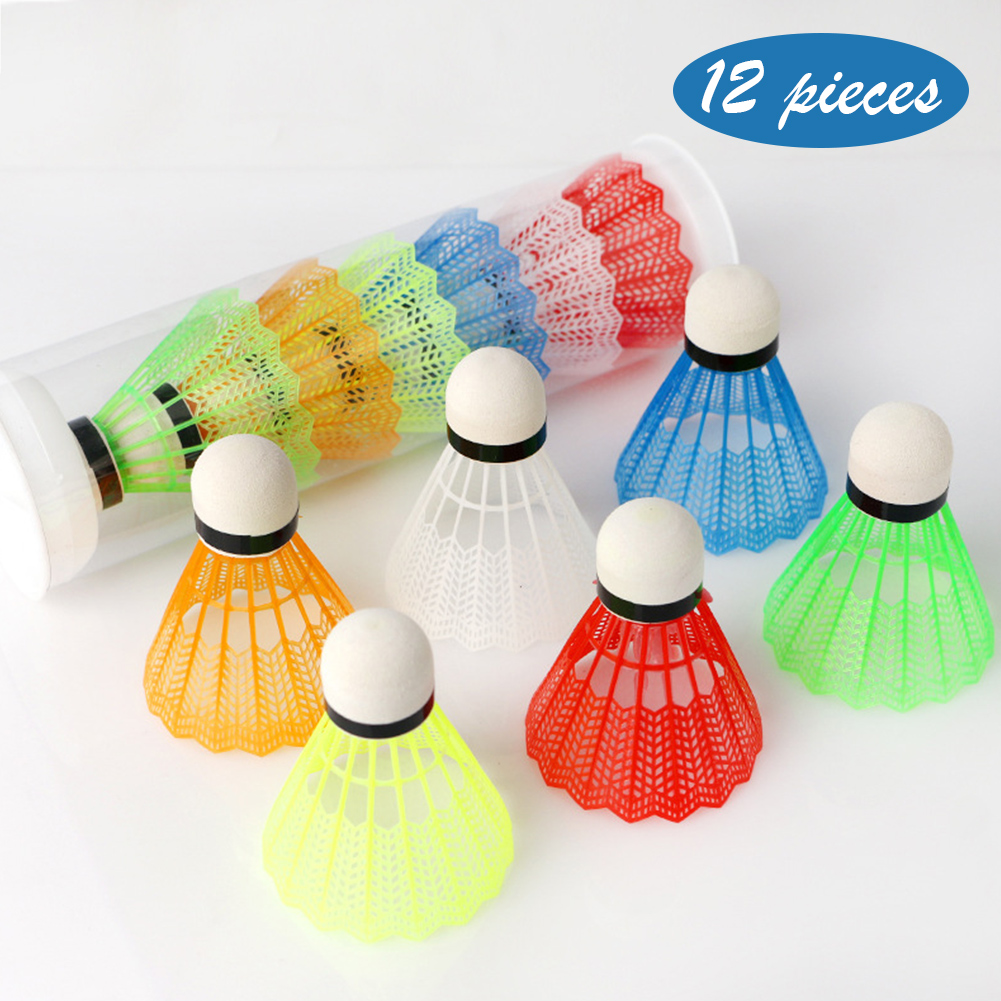 12 قطعة من كرات الريشة البلاست - مراجعة Feather Shuttlecock وسعره