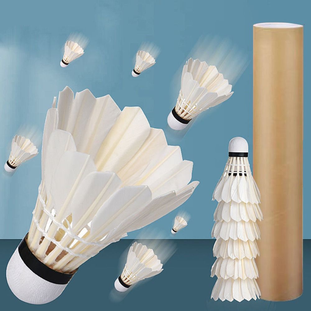 3/6/12 قطعة من كرات الريشة الط - مراجعة Feather Shuttlecock وسعره